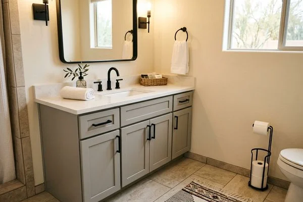 Outdated Bathroom Upgrade project 6 by Zona Floors