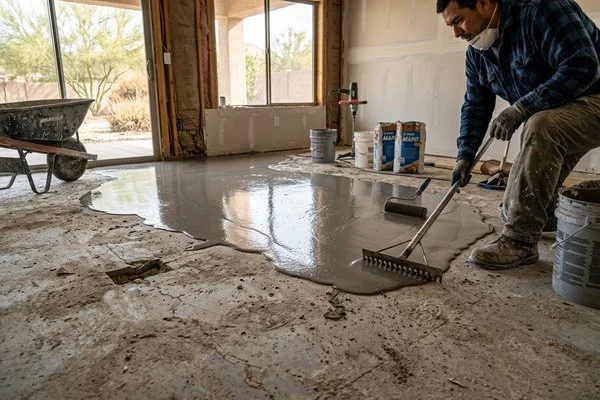 Uneven Floor Repair & Prep project 1 by Zona Floors