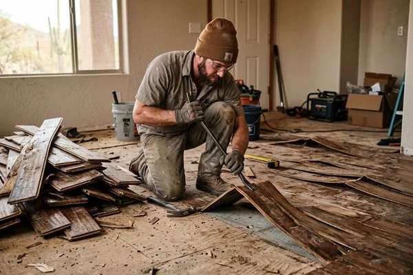 Water Damaged Floor Replacement project 1 by Zona Floors
